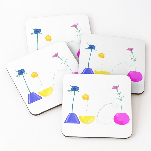 Item preview, Flasks with flowers designed and sold by SpottedPilot.