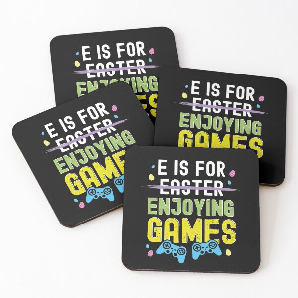 Item preview, Easter Celebration Gaming Gamer E is for Enjoying Games designed and sold by ibeargifts.