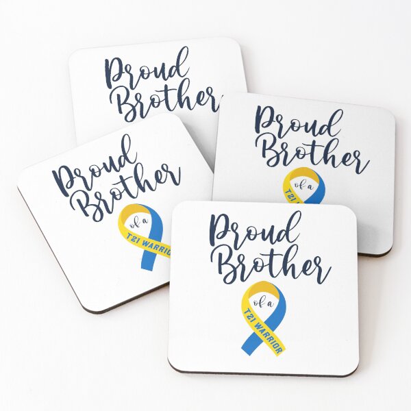 Item preview, Proud Brother of a down syndrome warrior, down syndrome awareness products for brother. designed and sold by AnsDesigns.