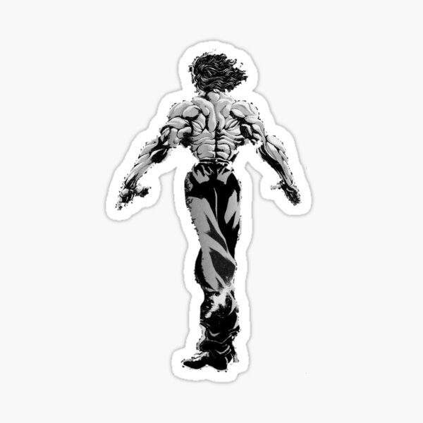 Yuichiro Hanma Baki the grappler sticker Sticker for Sale by