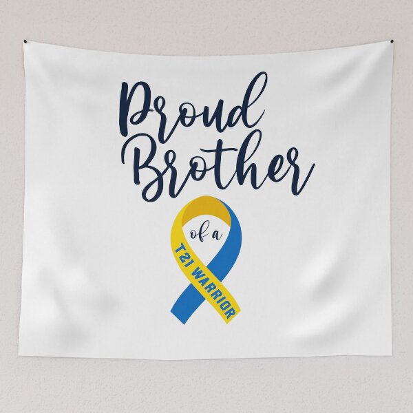Item preview, Proud Brother of a down syndrome warrior, down syndrome awareness products for brother. designed and sold by AnsDesigns.