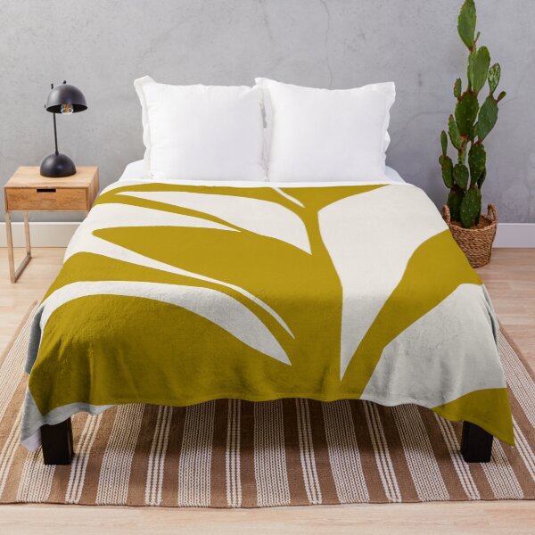 Item preview, Abstract plant artwork - Yellow designed and sold by BotanicalStudy.