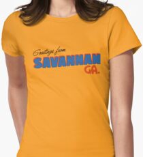 Camiseta entallada Saludos desde Savannah