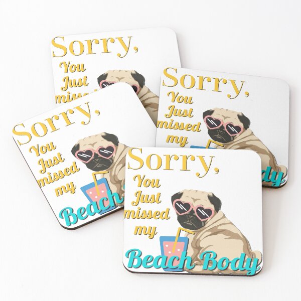 Item preview, Beach Body Pug designed and sold by mclaurin612.