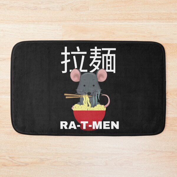 Item preview, HAPPY RAT EATING RAMEN,FUNNY RAMEN RAT, CUTE RAT, designed and sold by R B Chrystal.