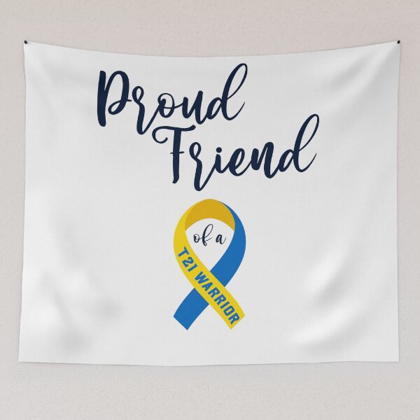 Item preview,  Proud Friend of a down syndrome warrior, down syndrome awareness products for Friends. designed and sold by AnsDesigns.