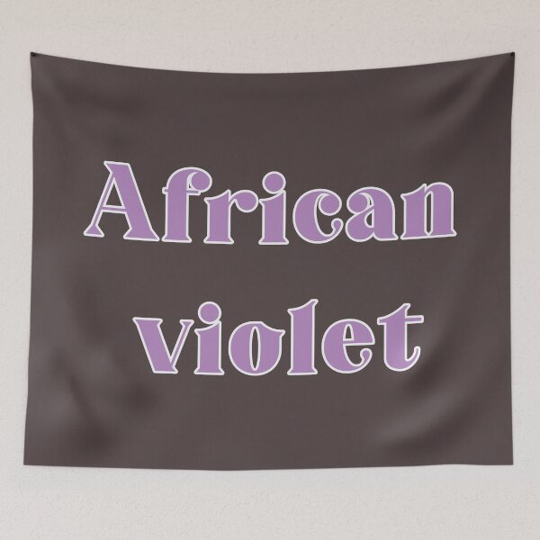 Item preview, African Violet, Artsy Typography designed and sold by JoyforU.