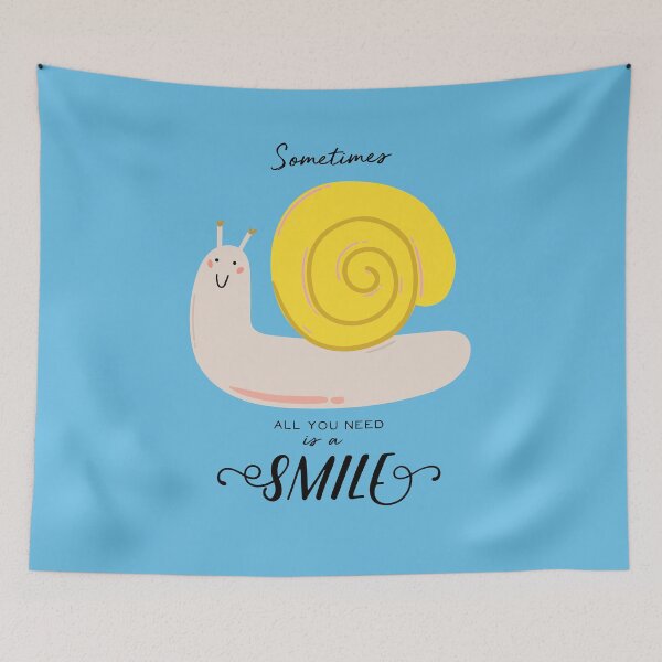 Item preview, Sometimes all you need is a smile Snail with yellow shell designed and sold by riccagarden.