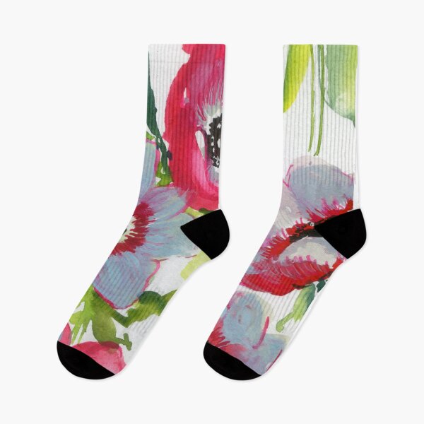Item preview, anemones in red and white designed and sold by kosarandrea.