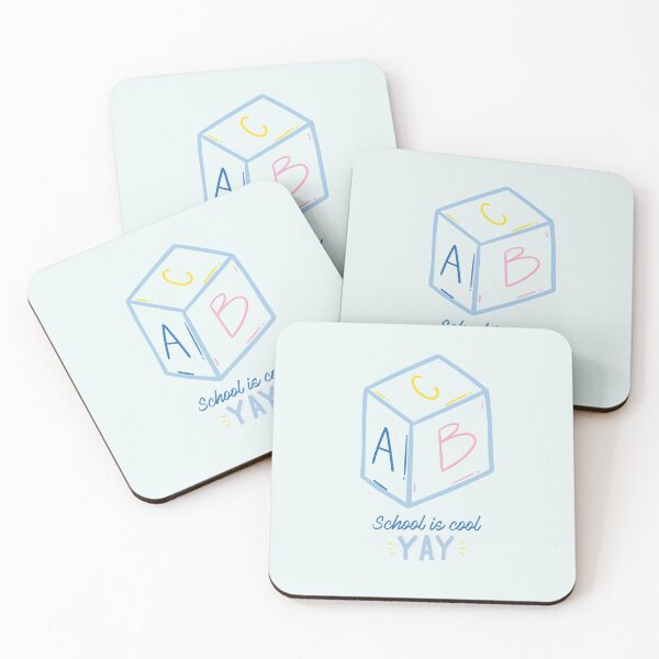 Item preview, School is cool yay!! Learning alphabet  designed and sold by riccagarden.