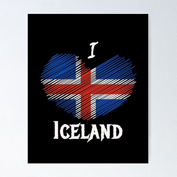 Item preview, Icelandic Iceland heart love Nordic designed and sold by MetalApocalypse.