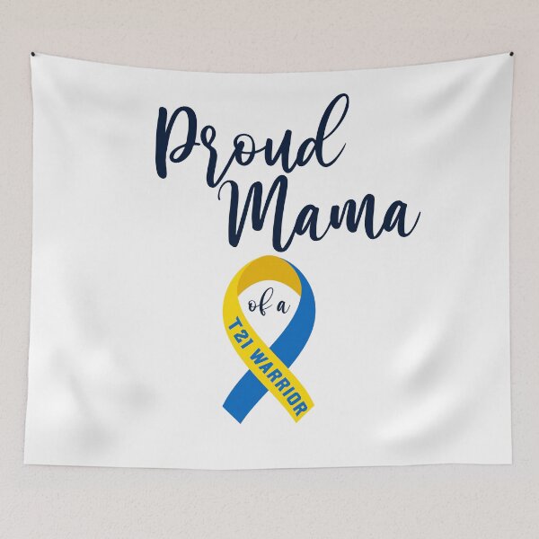 Item preview, Proud Mama of a down syndrome warrior, down syndrome awareness products for Mothers. designed and sold by AnsDesigns.