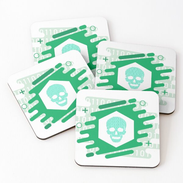 Item preview, Hacker Bits Skull (Light) designed and sold by Devshirt.