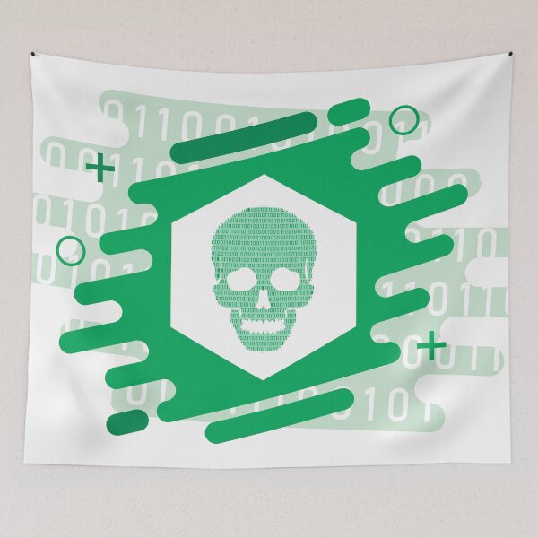 Item preview, Hacker Bits Skull (Light) designed and sold by Devshirt.