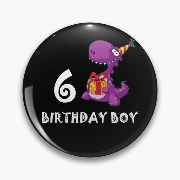Item preview, Birthday Boy Kids 6 Year Old Bday Shirt Boy Dino Lover 6th Birthday Party Gift designed and sold by FunnySunny T-Shirts.