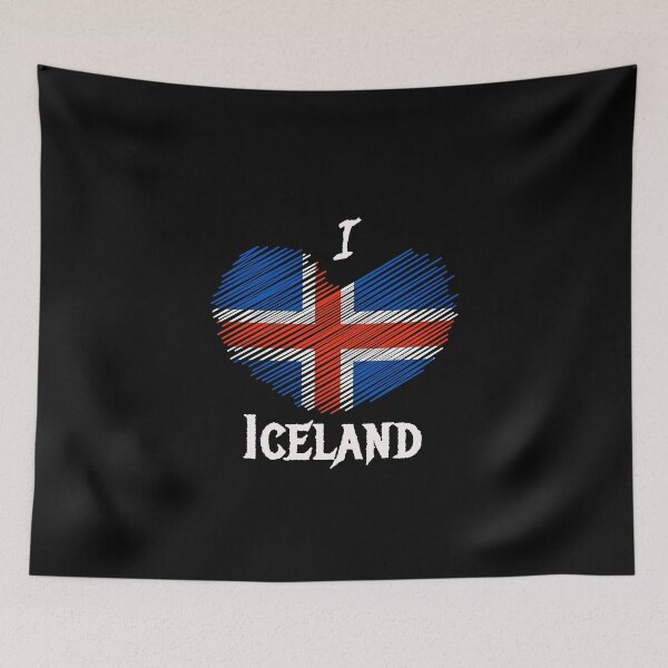 Item preview, Islandia Islandia corazón amor nórdico designed and sold by MetalApocalypse.