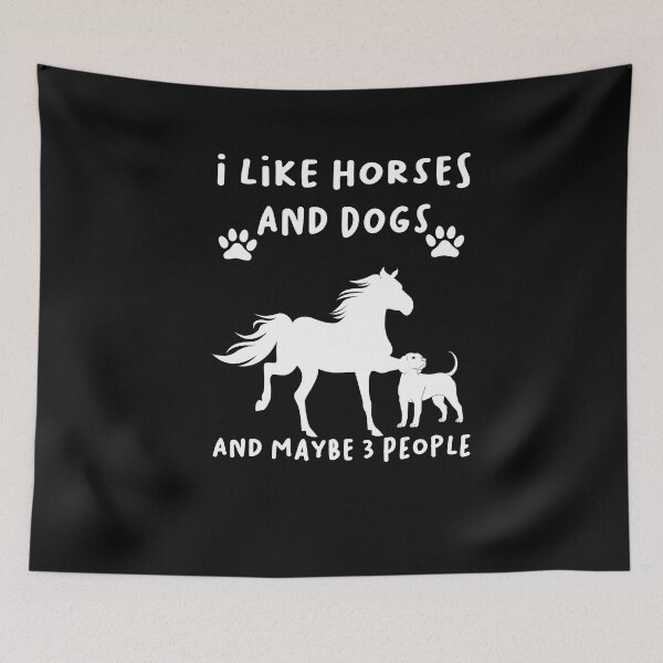 Item preview, I Like Horses And Dogs And Maybe 3 People designed and sold by LANANIL.