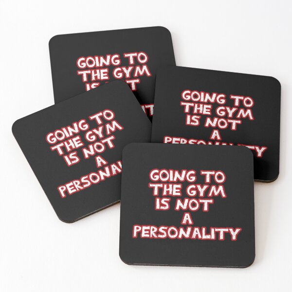 Item preview, Going to the gym is not a personality sarcastic White and Red designed and sold by Captain-Jackson.