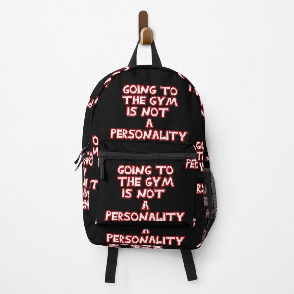 Item preview, Going to the gym is not a personality sarcastic White and Red designed and sold by Captain-Jackson.