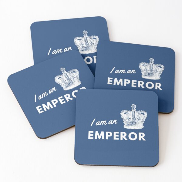 Item preview, Emperor, crown, power word design on dark background designed and sold by NymphWareroom.