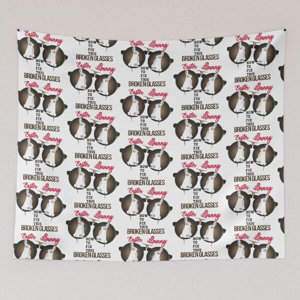 Item preview, Easter Bunny with broken Glasses designed and sold by SueSakpal.