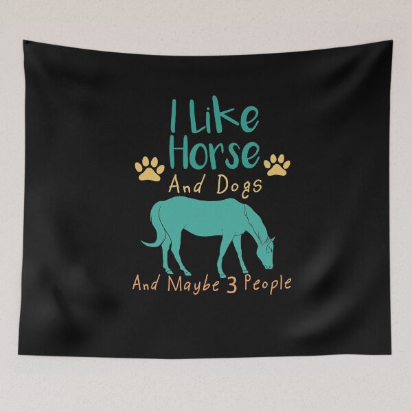 Item preview, I Like Horses And Dogs And Maybe 3 People designed and sold by LANANIL.