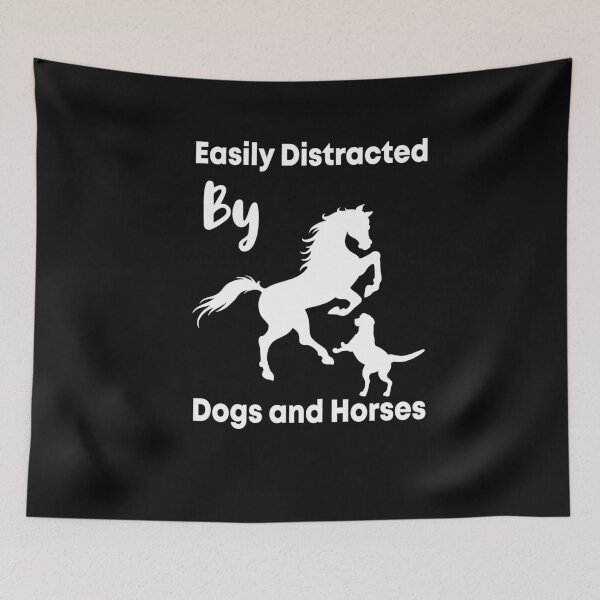 Item preview, Easily Distracted By Dogs and Horses designed and sold by LANANIL.