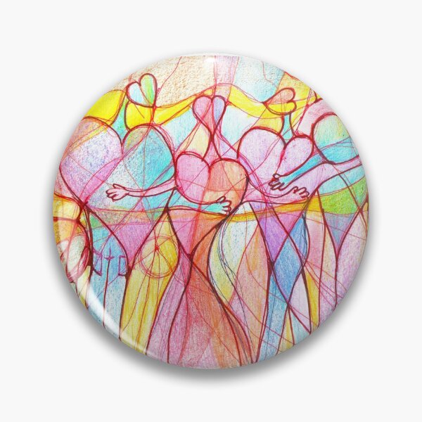 Item preview, Neuroart, Abstract colorful hugging hearts designed and sold by VikitaSolomakha.