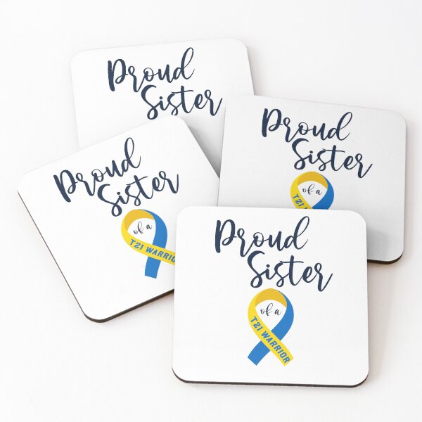 Item preview, Proud Sister of a down syndrome warrior, down syndrome awareness products for Sister. designed and sold by AnsDesigns.