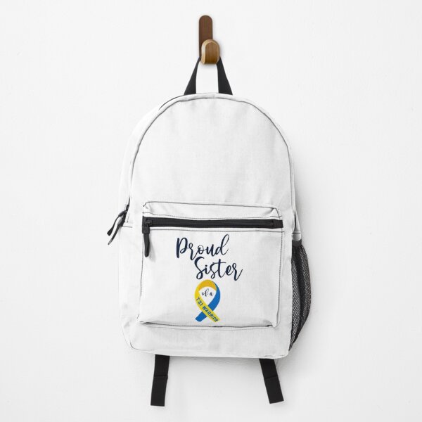 Item preview, Proud Sister of a down syndrome warrior, down syndrome awareness products for Sister. designed and sold by AnsDesigns.