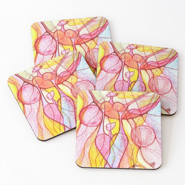 Item preview, Neuroart, Abstract colorful hearts on hearts designed and sold by VikitaSolomakha.