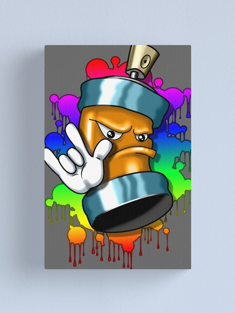 Colorful Spray Can Canvas Print For Sale By Mike Vom Mars Redbubble