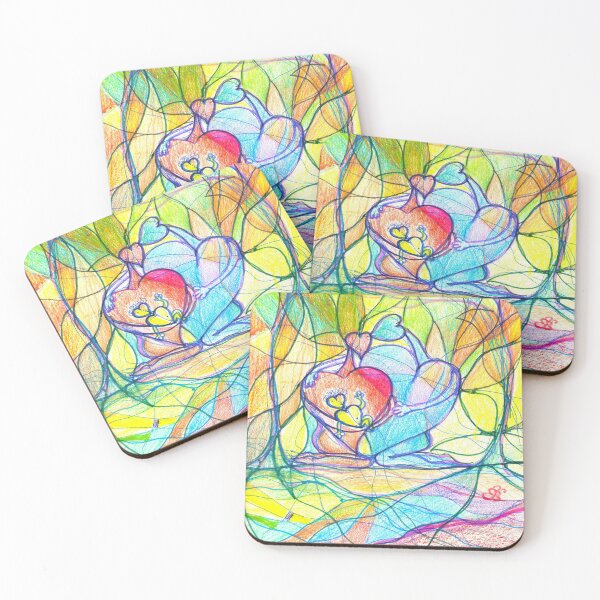 Item preview, Neuroart, Abstract colorful family of hearts designed and sold by VikitaSolomakha.