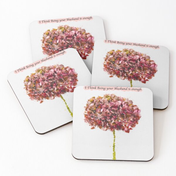 Item preview, I think being your husband is enough- Pink Flower oil painting background designed and sold by Chen-ChenLand.