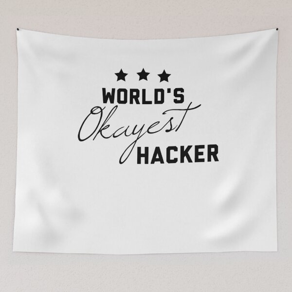 Item preview, World's Okayest Hacker Funny Gift for Hacker designed and sold by 30-Merch.