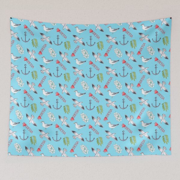 Item preview, Odessa sea pattern designed and sold by linagaiaart.