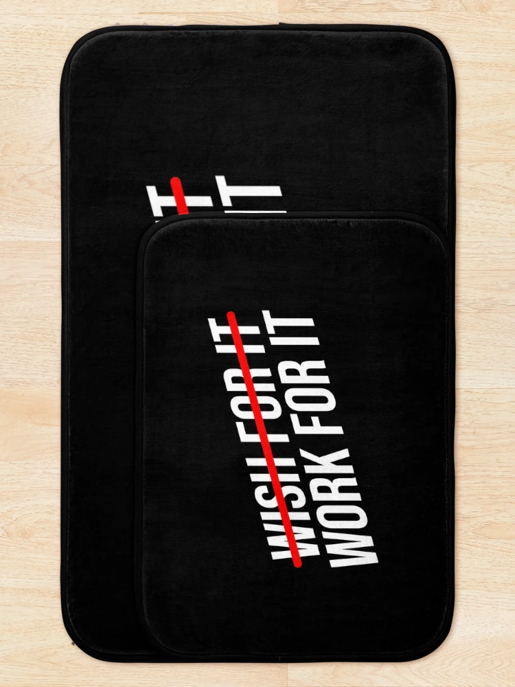 Thumbnail 5 of 6, Bath Mat, Work For It designed and sold by Express YRSLF.