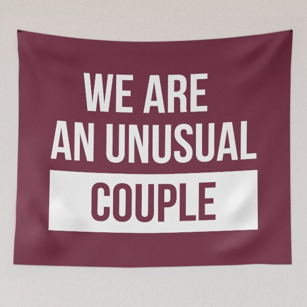 Item preview, We Are Unusual Couple (Dark Red) designed and sold by FilipeFerreira.