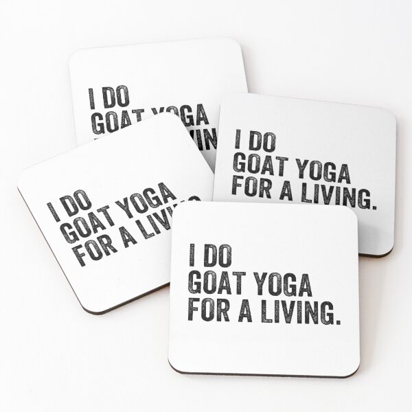Item preview, I Do Goat Yoga For A Living Funny designed and sold by happinestSHOP.