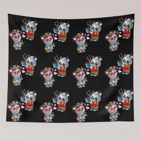 Item preview, Cartoon character,  cute little girl panda in big straw hat. designed and sold by LaraCoolart.