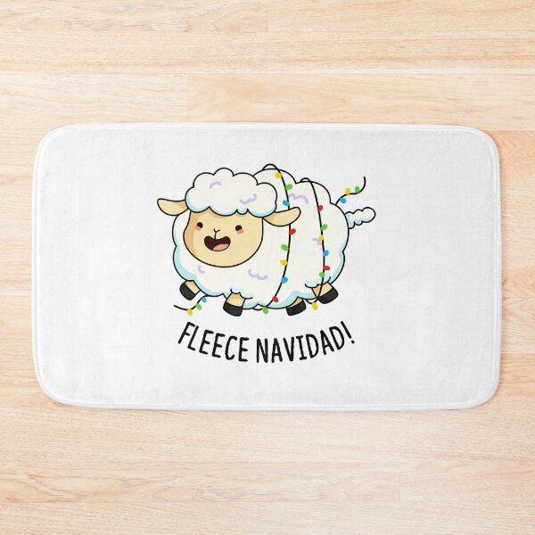 Item preview, Fleece Navidad Funny Christmas Sheep Puns  designed and sold by punnybone.