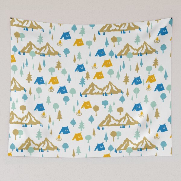 Item preview, Summer Forest Camping Pattern designed and sold by FlinArt.