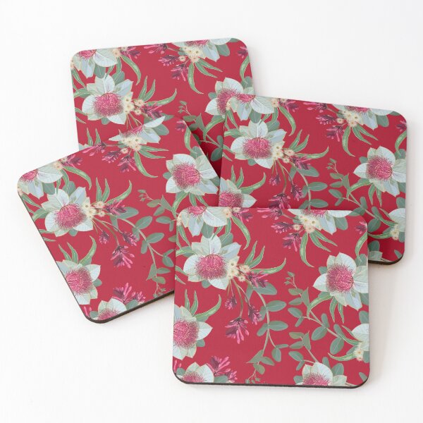 Item preview, Australian Red Wildflower Pattern designed and sold by Sketchbook Designs.