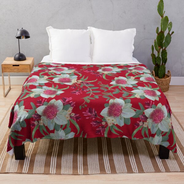 Item preview, Australian Red Wildflower Pattern designed and sold by Sketchbook Designs.