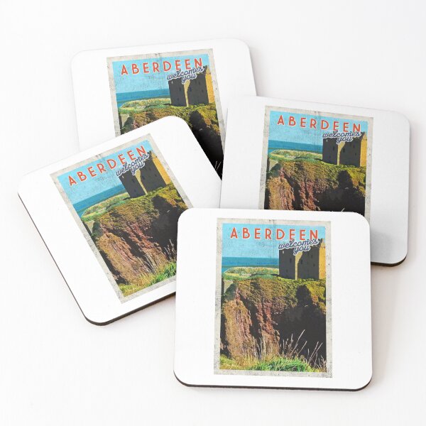 Item preview, Vintage Aberdeen travel poster retro designed and sold by TheBritishShop.