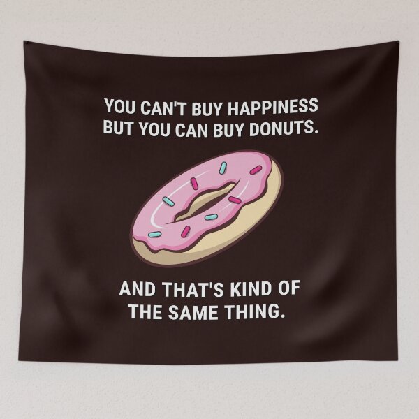 Item preview, Cute funny donut design. Happiness is donut.  designed and sold by efenem.