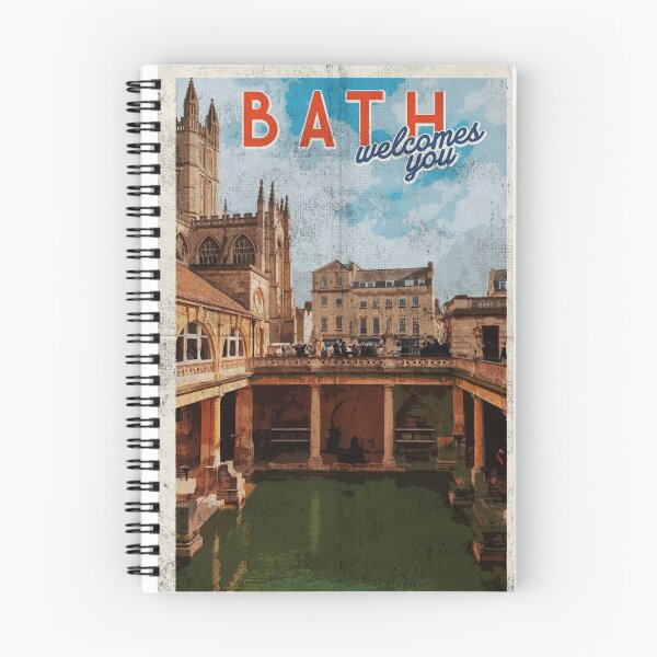 Item preview, Vintage Bath travel poster retro designed and sold by TheBritishShop.