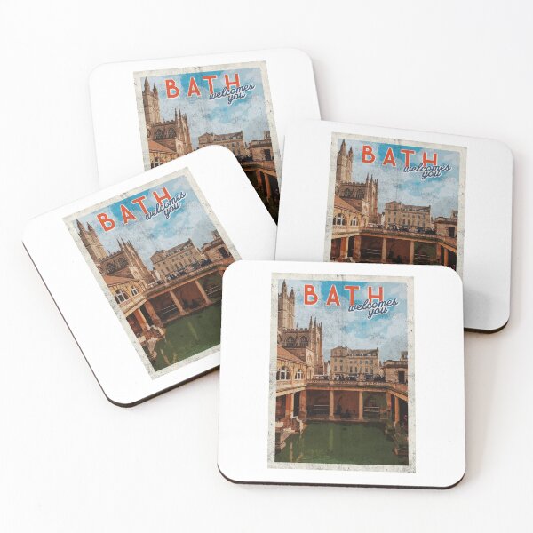 Item preview, Vintage Bath travel poster retro designed and sold by TheBritishShop.