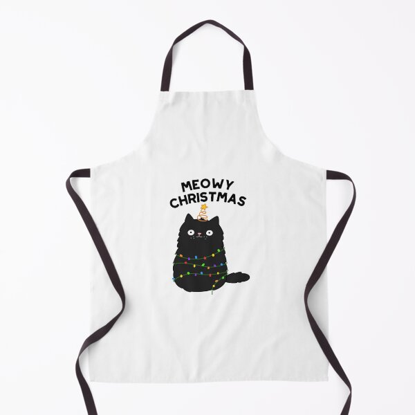 Item preview, Meowy Christmas Funny Black Cat Puns designed and sold by punnybone.