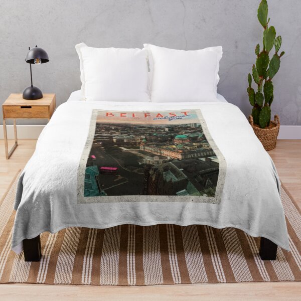 Item preview, Vintage Belfast travel poster retro designed and sold by TheBritishShop.